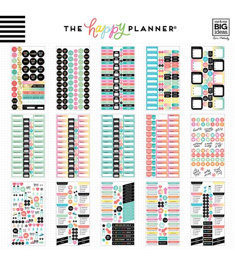 The Happy Planner Sticker Sheets Fitness Joann