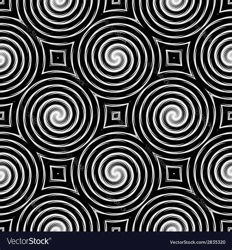 Design Seamless Monochrome Spiral Movement Pattern