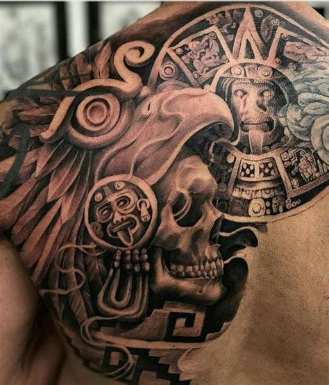Back Tattoo Aztec Tattoos Sleeve Aztec Tribal Tattoos Mayan Tattoos Mexican Art Tattoos