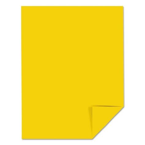 Astrobrights Color Cardstock 65lb 8 12 X 11 Smooth Solar Yellow