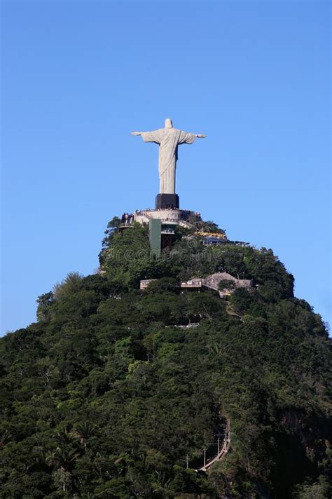 Christ Redeemer Statue Corcovado Rio De Janeiro Editorial Stock Photo
