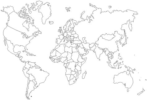 Blank Map World