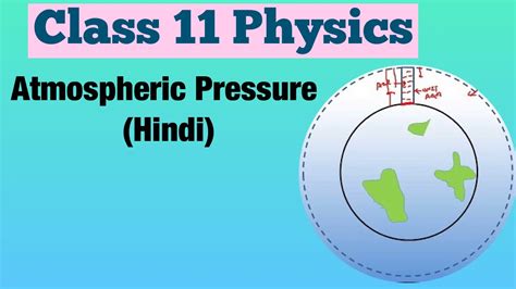 Atmospheric Pressure Hindi Class 11 Physics Youtube