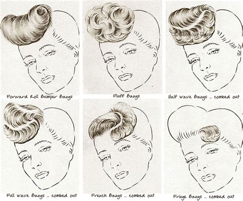 Hair Bangs Vintage 1940s Hairstyle Tutorials Glamour Daze