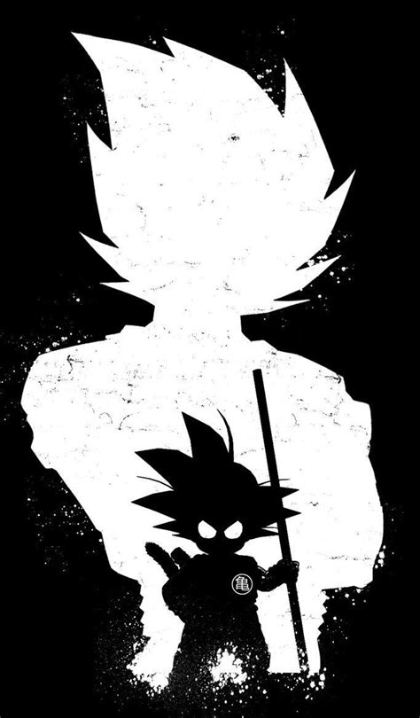 Dragonball z goku and gohan by gracie gosling modern body art. Dragon Ball Z Black And White Wallpapers - Wallpaper Cave