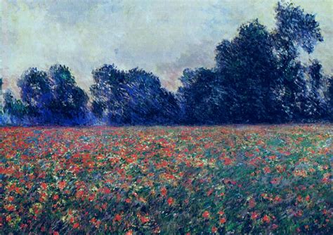 Claude Monet Picture Poppies At Giverny 1887