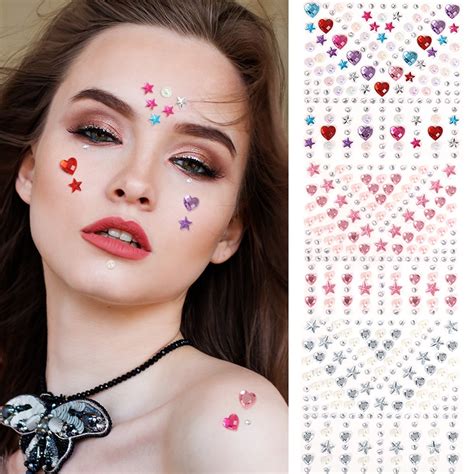 Hot Sell Festival Party Crystal Jewels Body Face Rhinestone Stickers Temporary Gem Eye Tattoo
