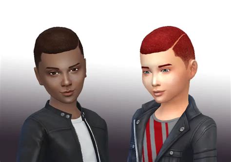 Sims 4 Hairs Mystufforigin Curly Parted For Boys