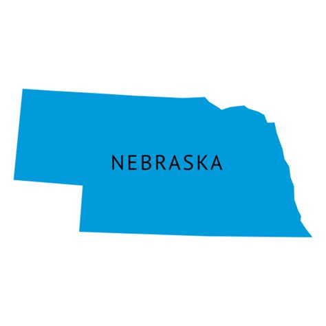 Nebraska State Plain Map Transparent Png And Svg Vector File