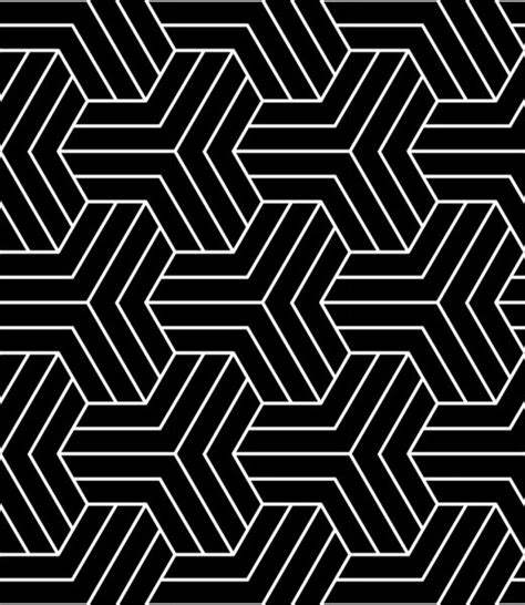 Abstract Geometric Black And White Graphic Design Print Pattern — Stock