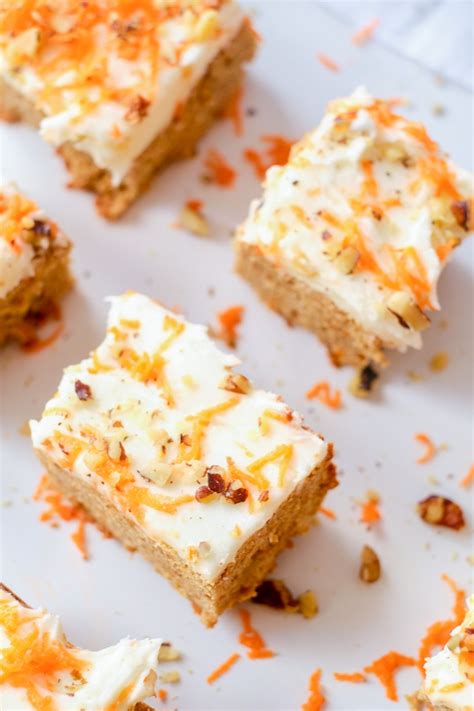 Carrot Cake Blondies Recipe Recipe Blondies Recipe Sweet Desserts Carrot Cake