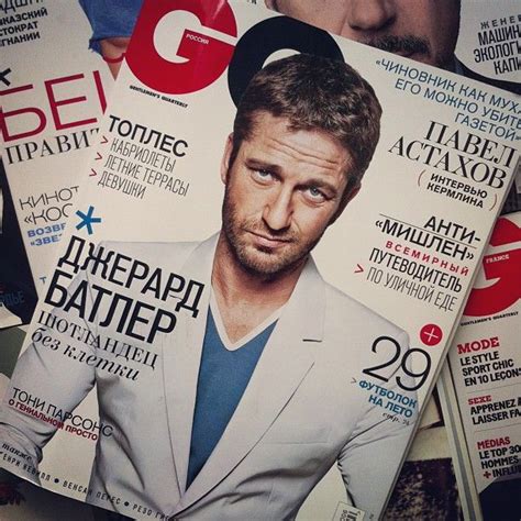 Meet Gq Russia S June Cover Star Gerard Butler Photo By