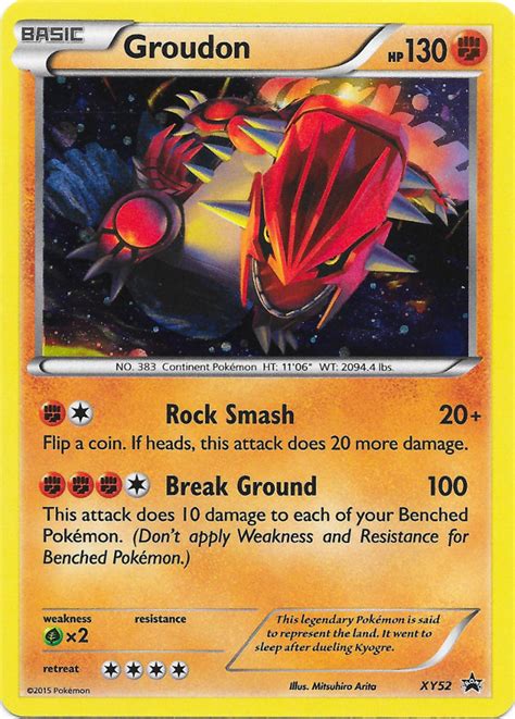 Eventually, the battle ended after the shadow hoopa was sealed in a prison bottle , and rayquaza departed for its home. Groudon XY52 Cosmos Holo Promo - Primal Groudon Collection Exclusive - Pokemon Singles » Pokemon ...