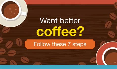 Want Better Coffee Follow These 7 Steps Infographic Visualistan