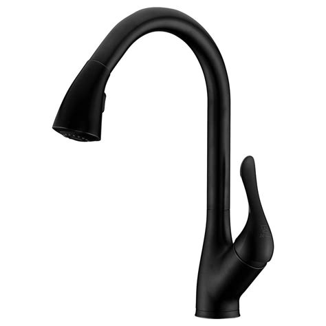 Forious black kitchen faucets with pull down sprayer, kitchen sink faucet with pull out sprayer, fingerprint resistant, single hole deck mount, single handle copper kitchen faucet, matte black. ANZZI Accent Series Single-Handle Pull-Down Sprayer ...