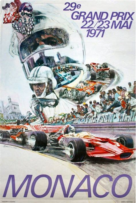 We went with friends last year to see the monaco grand prix. 1971 Monaco Grand Prix poster | Vintage racing poster ...