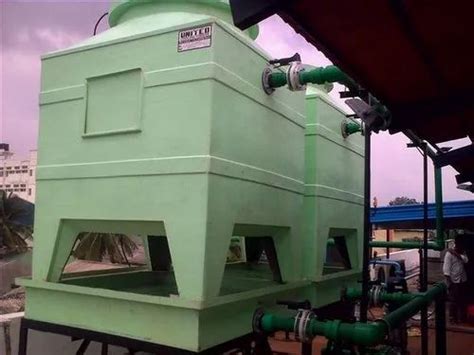 Fiberglass Reinforced Polyester Counter Flow 50 Tr Frp Cooling Tower At
