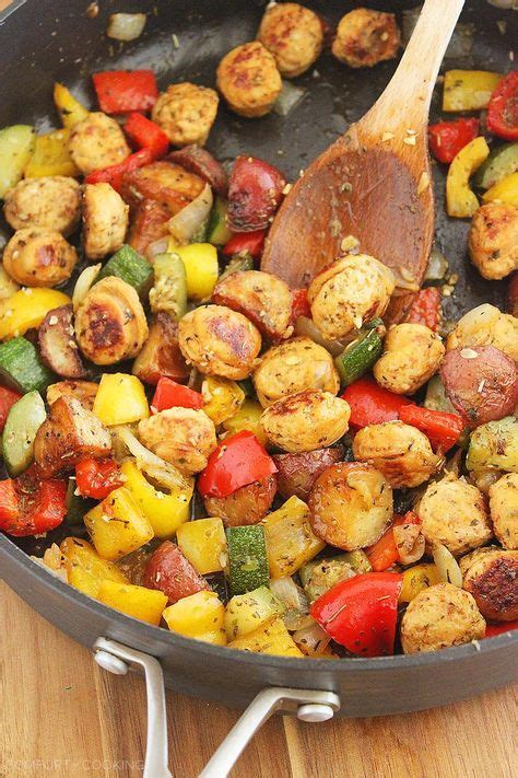 The method is very simple, but. Summer Vegetable, Sausage and Potato Skillet | Skillet ...