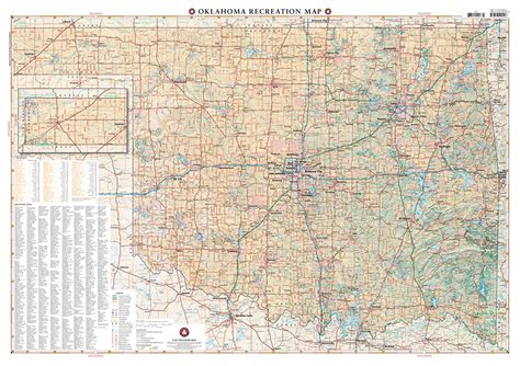 Oklahoma Recreation Map — Benchmark Maps