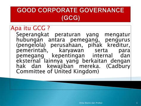 Ppt Good Corporate Governance Gcg Powerpoint Presentation Free