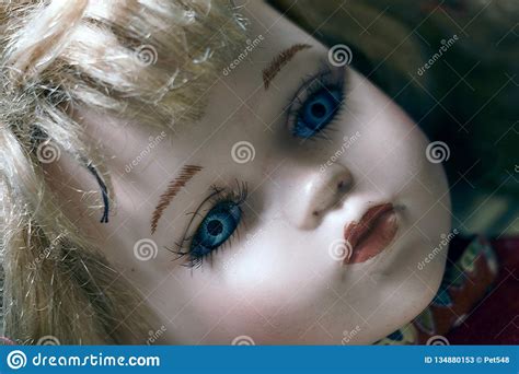A Porcelain Doll Stock Image Image Of Eyelashes Hair 134880153