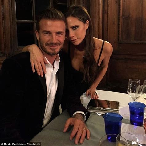 David Beckham Gets Smooch From Beautiful Wife Victoria As They
