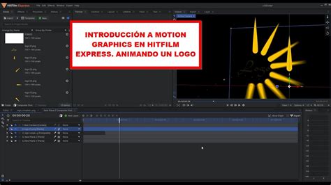 Hitfilm Express Introduccion A Motion Graphics Animando Un Logo Youtube
