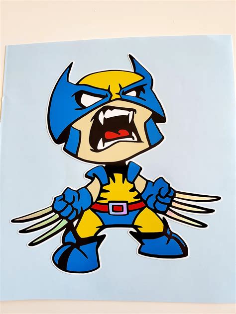Wolverine Decal Sticker Marvel Comics X Men Etsy
