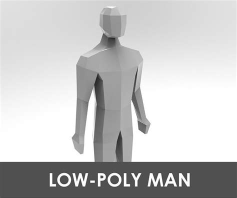 Low Poly Man Polygonal Mannequin 3d Model Cgtrader