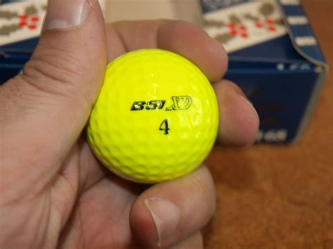 Slazenger B51 Xd Extra Distance Yellow Golf Balls Box Of 12 New Old
