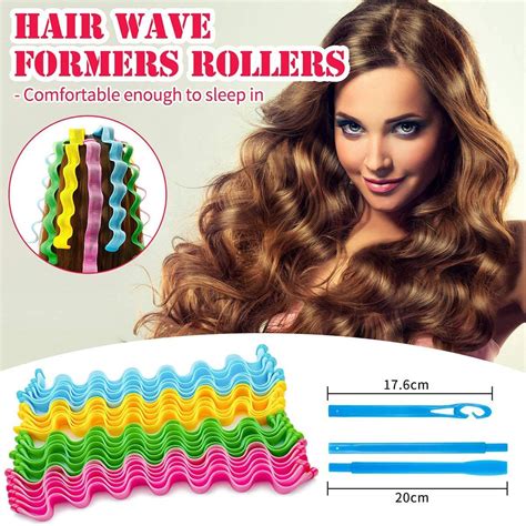 Wave Curl Formers KASTWAVE Heatless Hair Curler For Medium To Long