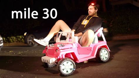 Driving A Barbie Jeep 24 Hours Straight Youtube
