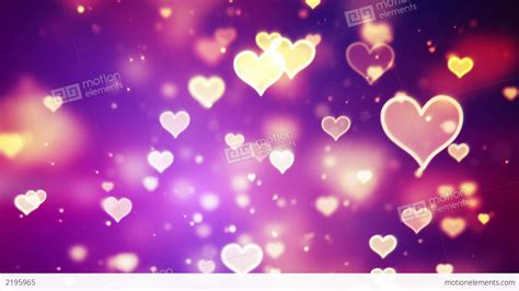 Free Download Shining Hearts Bokeh Loopable Romantic Background Stock