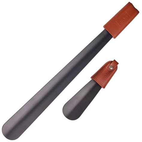 Long Handle Shoe Horn And Travel Shoe Horn With Leather Strap