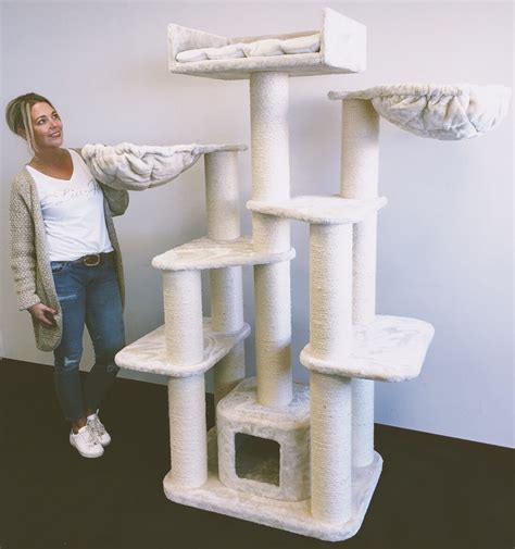 Cat Tree For Large Cats Cat Empire Beige 72 Inch 143 Lbs 6 Inch Ø