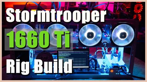 We will be mining ethereum on this rig, since the amd cards perform really well in the ethash algorithm. 7x 1660 Ti Stormtrooper Themed Crypto Mining Rig | How to ...