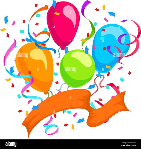 Balloons And Confetti Free Clipart