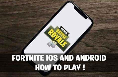Fortnite Battle Royale How To Play On Iphone Ios And Android Apk