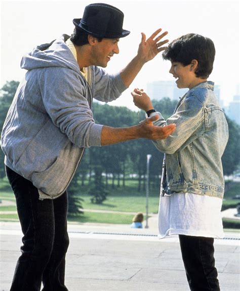 Photos See Sage Stallone At Age 14 In Dads Rocky V