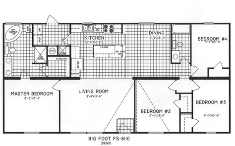 4 Bedroom Floor Plan C 8110 Hawks Homes In 2020 House Plans Cabin