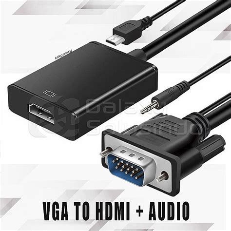 Toko Komputer Online Malang Jual Converter Vga To Hdmi Audio Cable