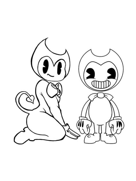 Bendy And The Ink Machine Coloring Pages Free Hetyshe