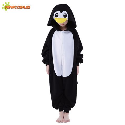 Newcosplay Children Anime Cosplay Costume Cartoon Penguin Jumpsuit