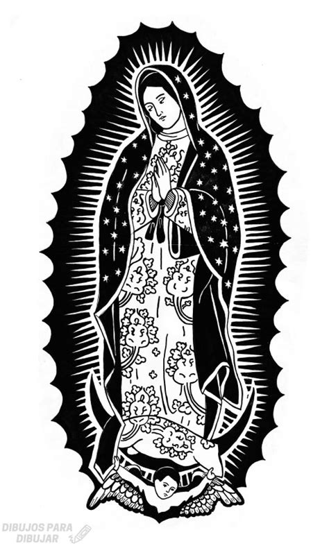 ᐈ Dibujos De La Virgen De Guadalupe【gratis】santisima 329
