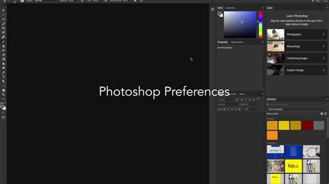 Understanding Photoshop Cc Preferences Youtube