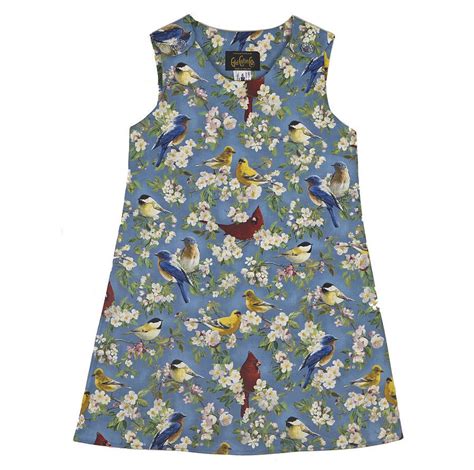 Vintage Style Girls Bluebirds Pinafore Girls Pinafore Online T
