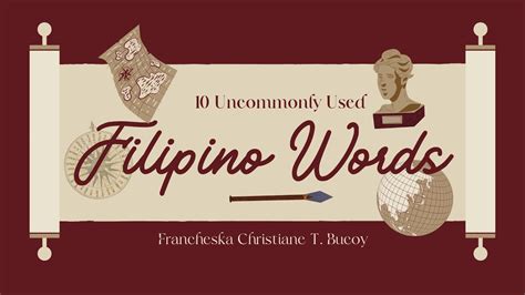 10 Uncommonly Used Filipino Words Youtube