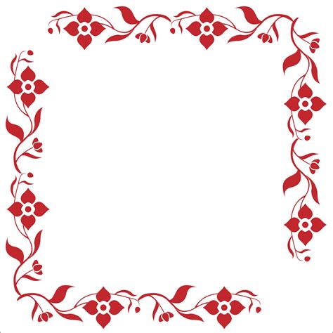 Floral Frame Red Decorative Free Stock Photo Public Domain Pictures