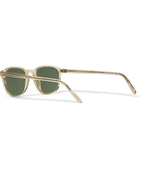 Oliver Peoples Oliver Peoples Fairmont Round Frame Acetate Sunglasses Wear