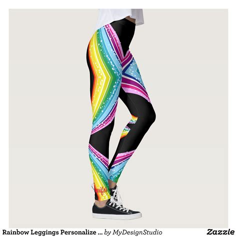 Rainbow Leggings Personalize Color Yoga Pants Rainbow